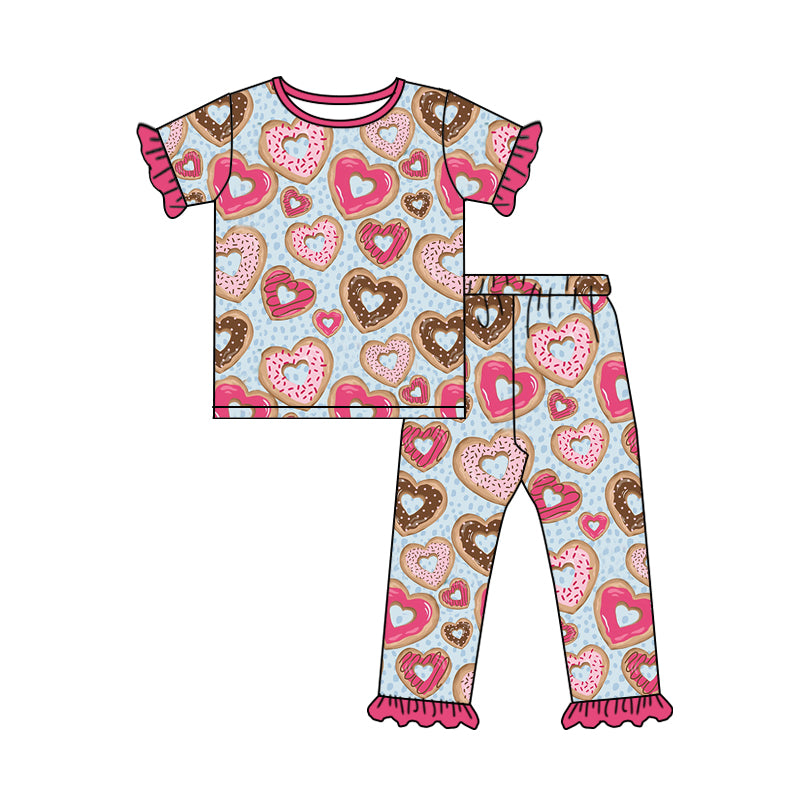 Valentines day heart Donut clothing set preorder