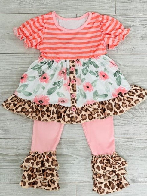 baby girls floral spring boutique outfit preorder