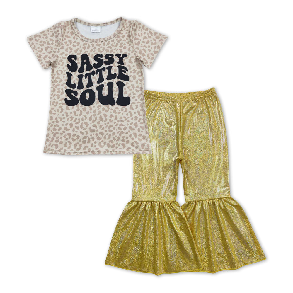 girls sassy top disco bell  bottoms boutique outfit wholesale