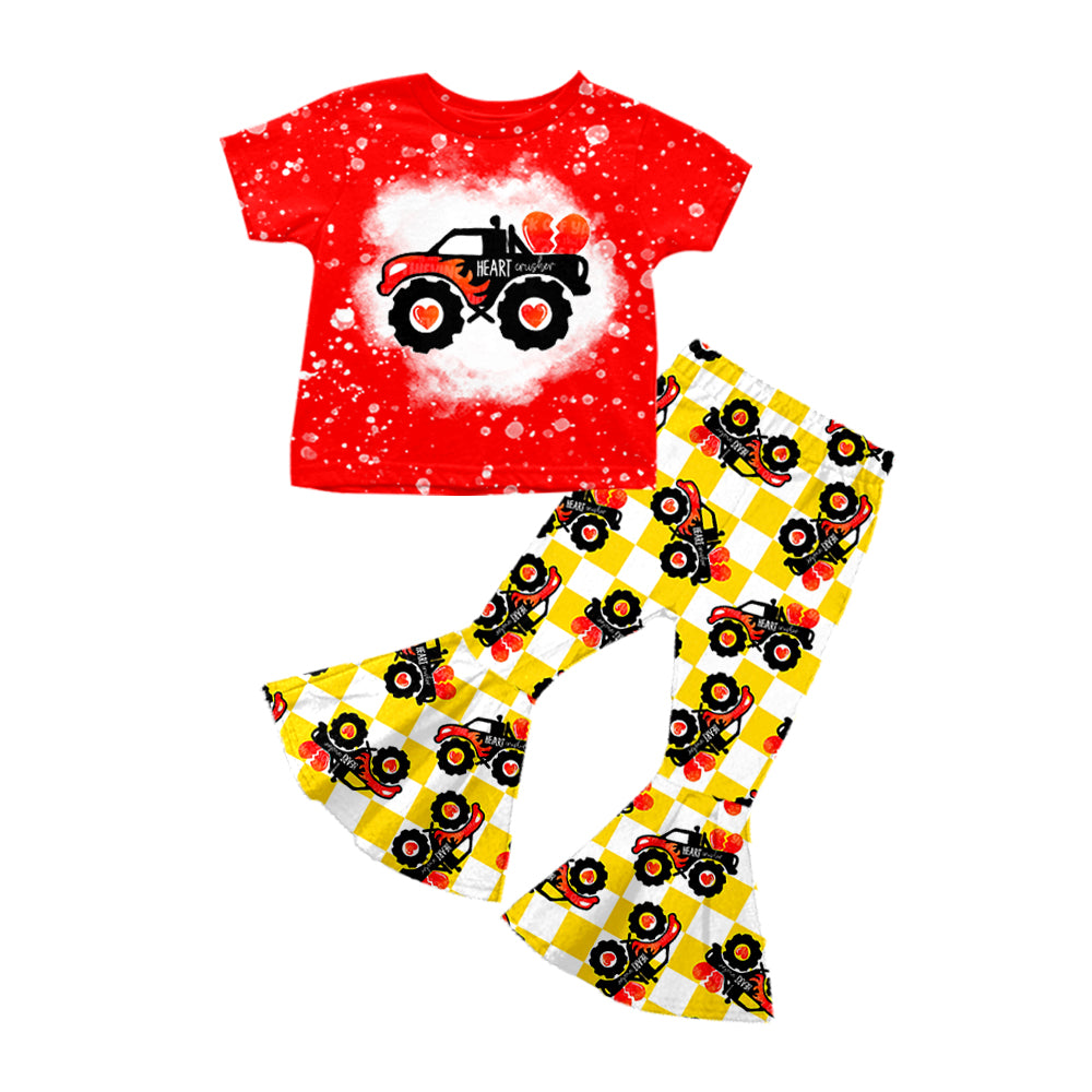 Heart tractor Valentines day outfit preorder