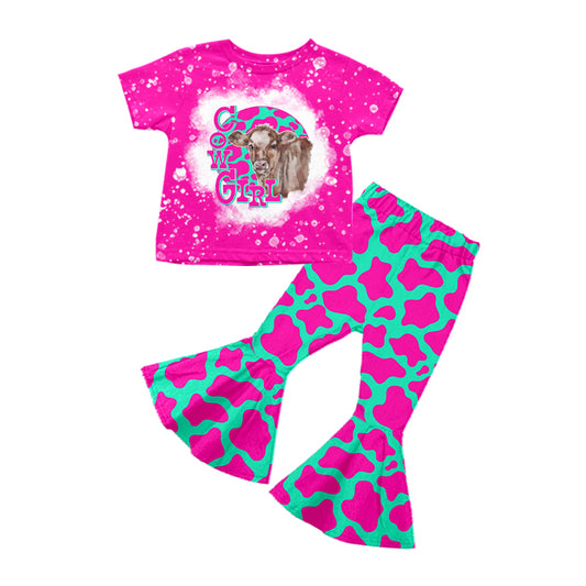 cowgirl hot pink bell  bottoms clothing set preorder