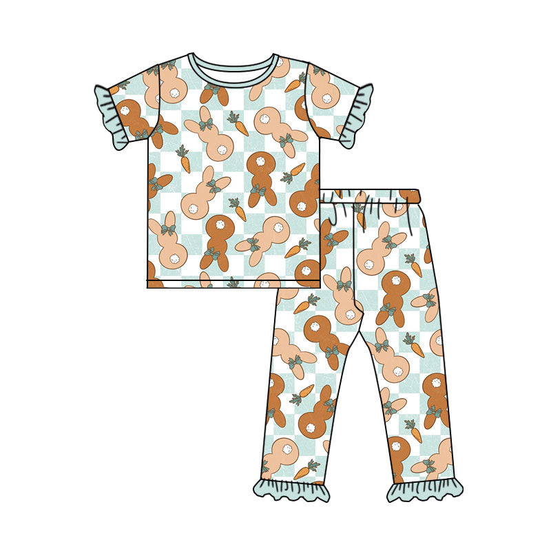 easter bunny carrot short sleeve outfit preorder