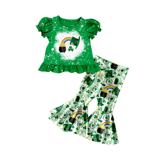 Saint Patrick's Day girls lucky clover outfit preorder