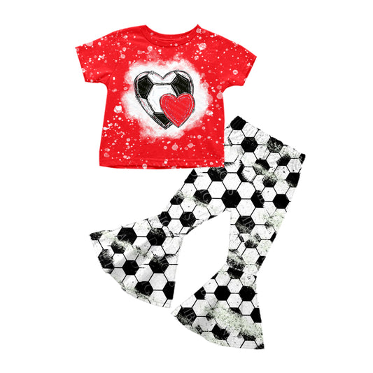 girls soccer heart sports outfit preorder