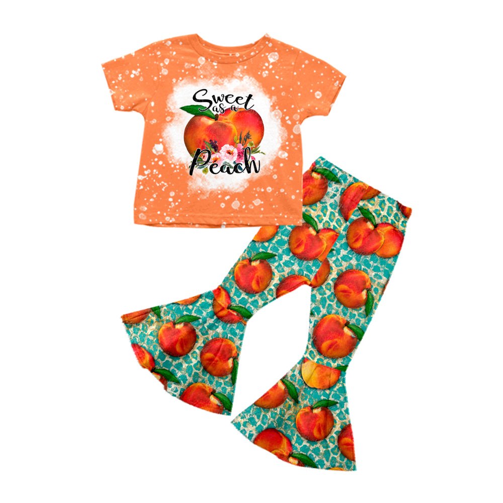 sweet as a peach bell bottoms clothing set preorder