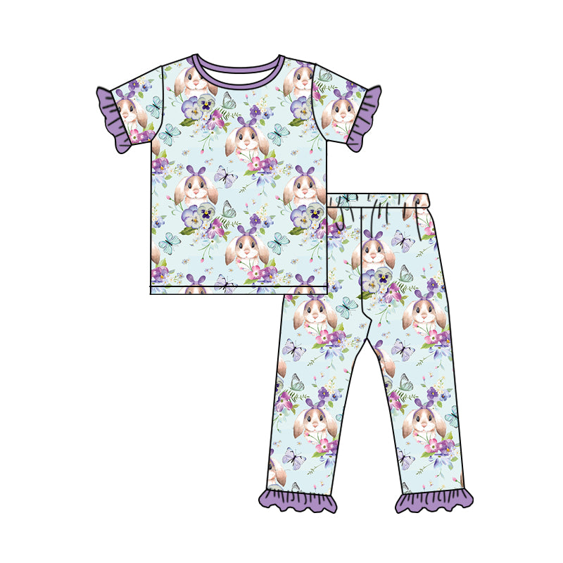 easter bunny floral clothing set preorder