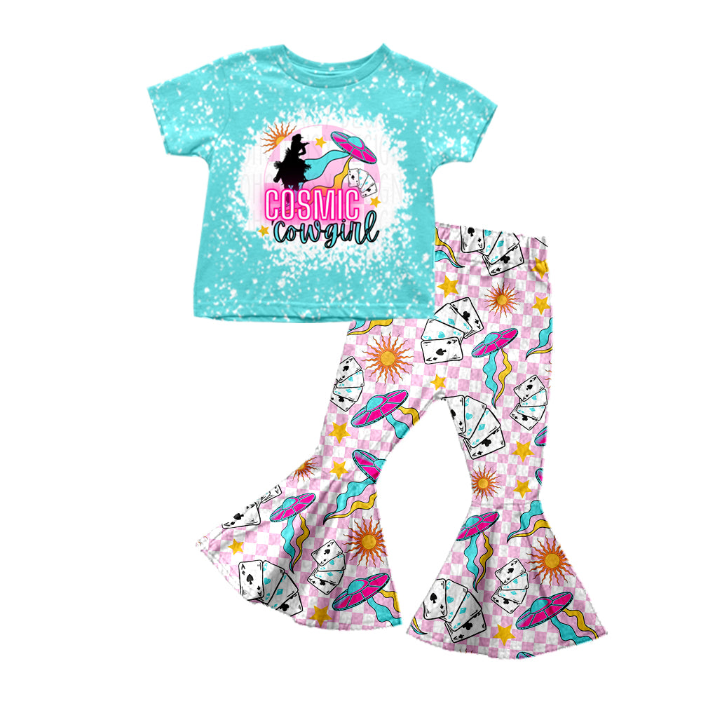 cosmetic cowgirl shirt matching bell bottoms outfit preorder