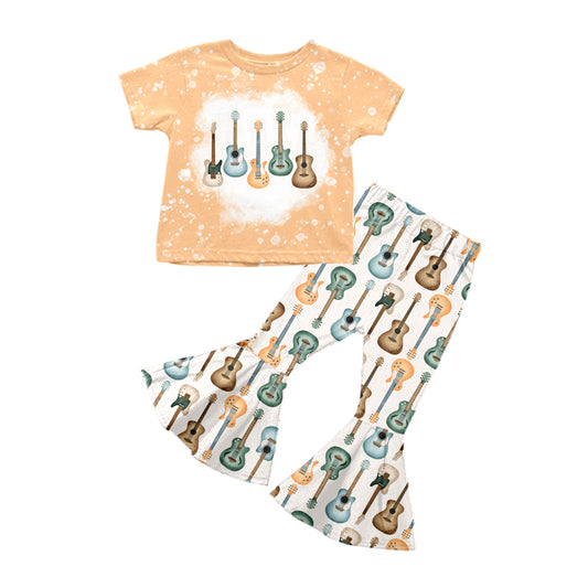 baby girls short sleeve guitar bell bottoms outfit preorder