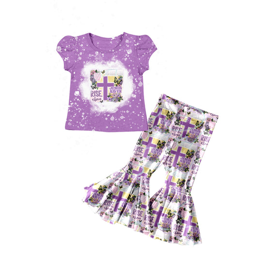 easter girls cross bell bottoms outfit preorder