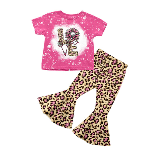 love badminton shirt cheetah bell bottoms outfit preorder