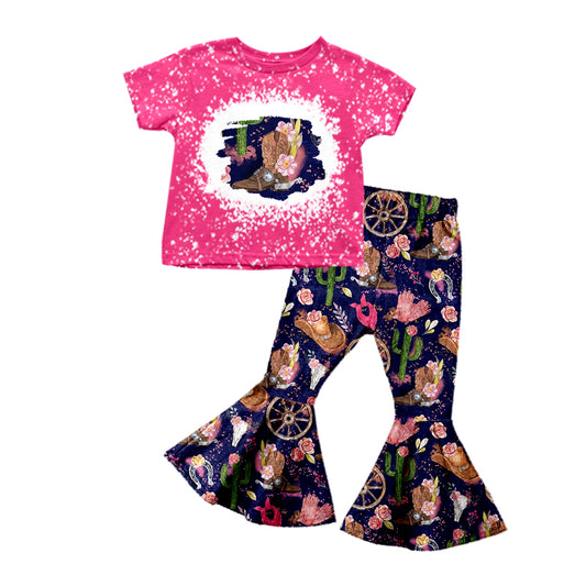 western cowgirl shirt matching bell bottoms outfit preorder