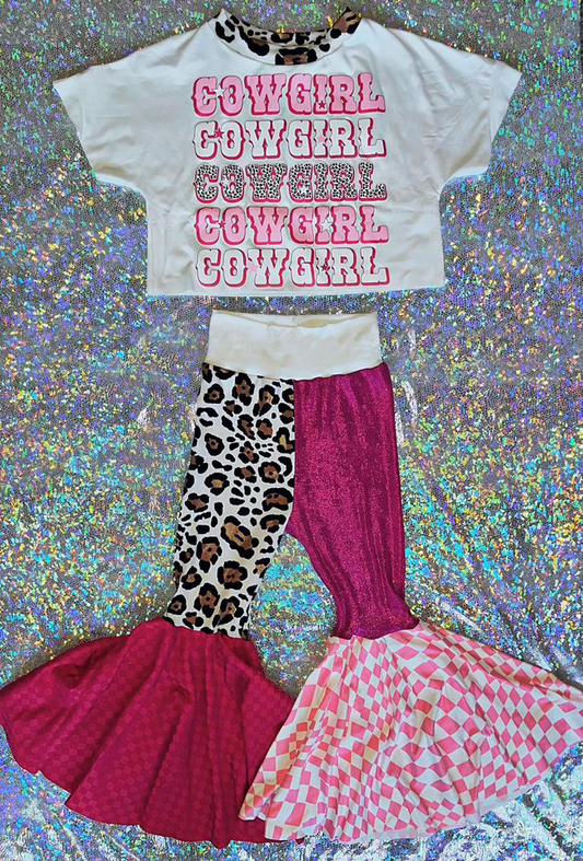 western cowgirl western bell bottoms outfit preorder