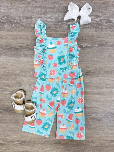 toddle baby girls summer fruits outfit preorder