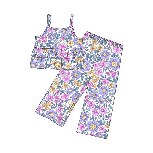 pink lavender floral wholesale boutique girls clothes preorder