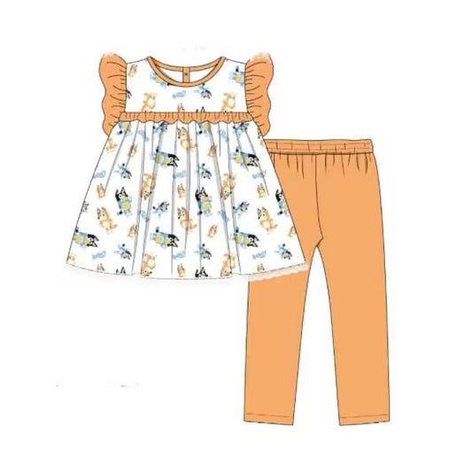 girls bcartoon top matching pants outfit preorder