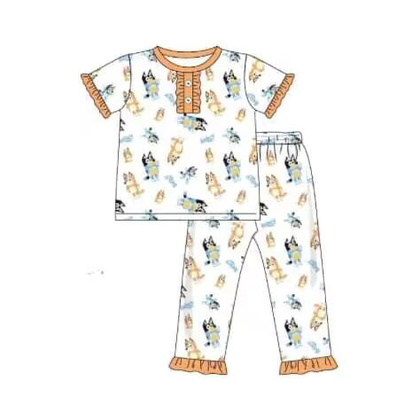 girls bcartoon top matching pants outfit preorder