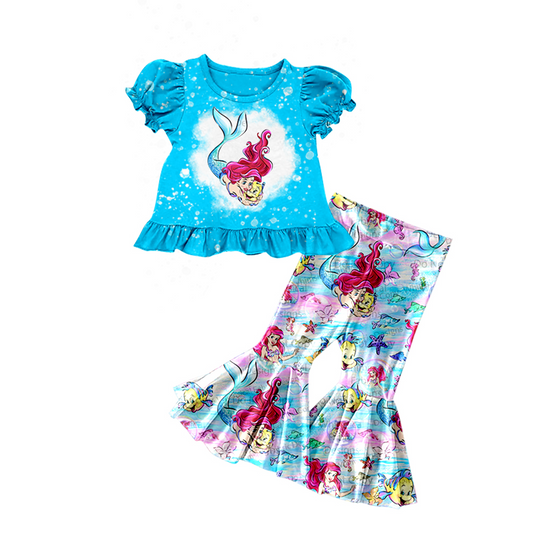 princess fish cartoon baby wholesale clothing set preorder