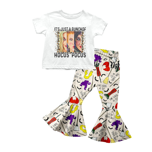 baby girl halloween witches  bell bottoms outfit preorder