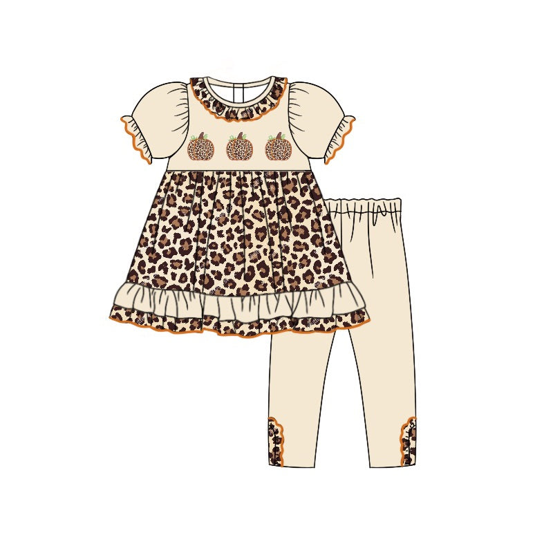 cheetah pumpkins baby girl fall season clothes preorder