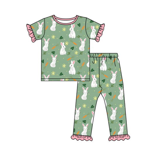 Easter bunny carrot baby girl outfit preorder