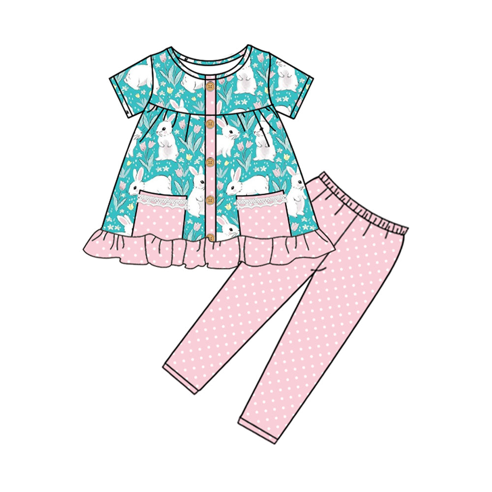 Easter bunny girls matching clothing set preorder