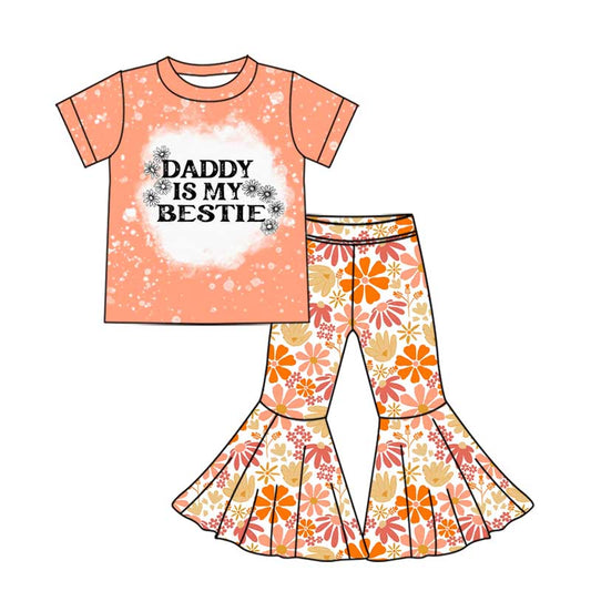 Daddy is my bestie top bell bottons outfit preorder