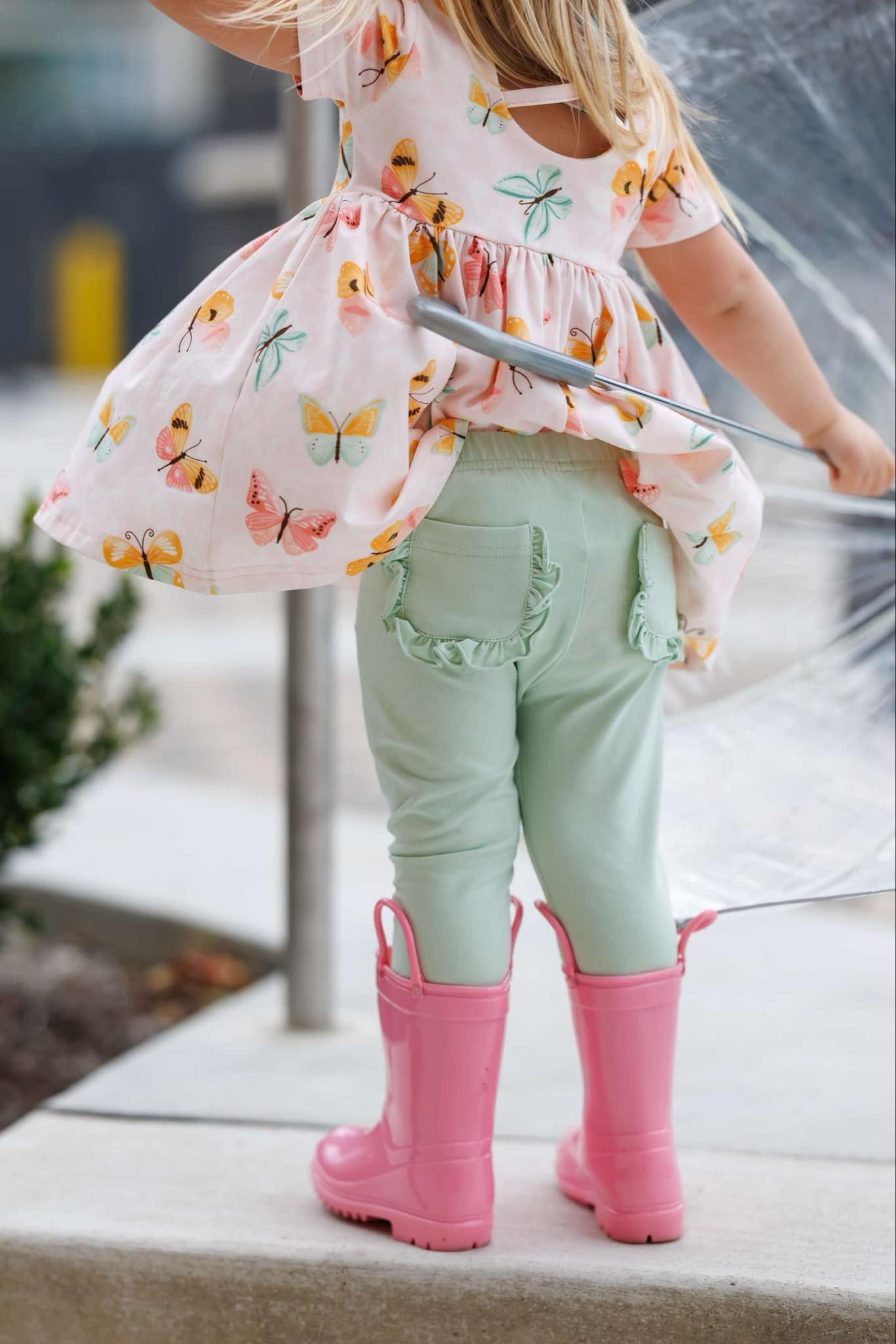 baby girls butterfly top matching pants outfit preorder