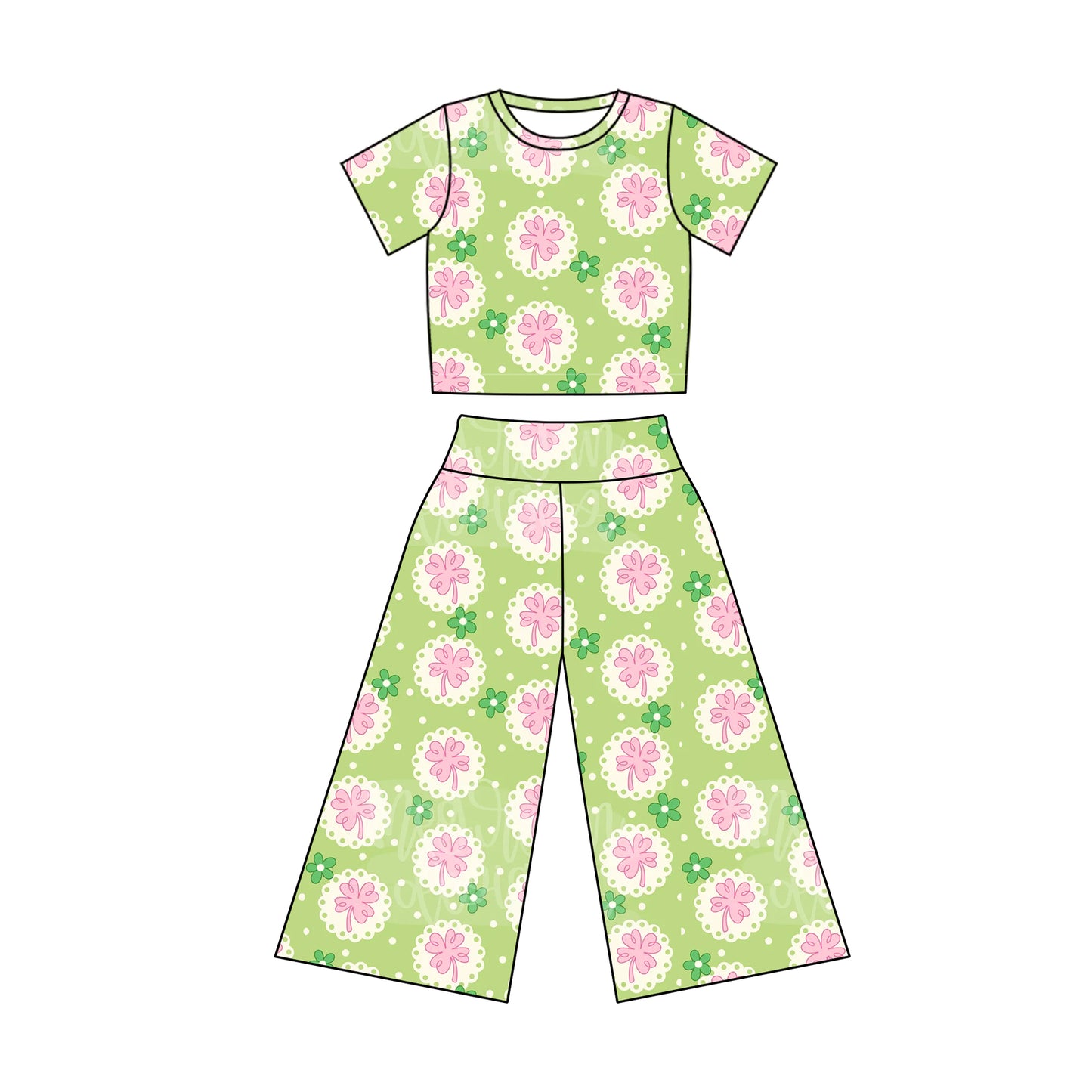 Saint Patrick's Day girls clothing set preorder