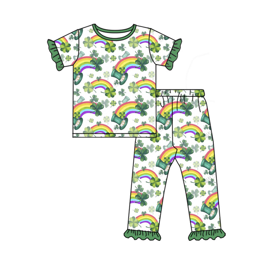 Baby girl Saint Patrick's Day lucky charm clothes preorder