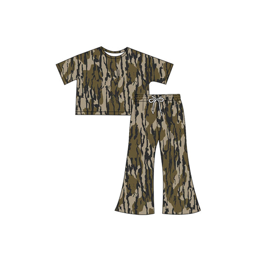 Baby girls bottomland camouflage matching clothes preorder