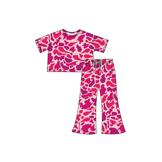 Baby girls hot pink camo matching clothes preorder