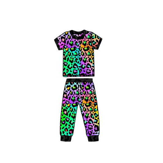 Baby girls leopard design matching pants outfit preorder