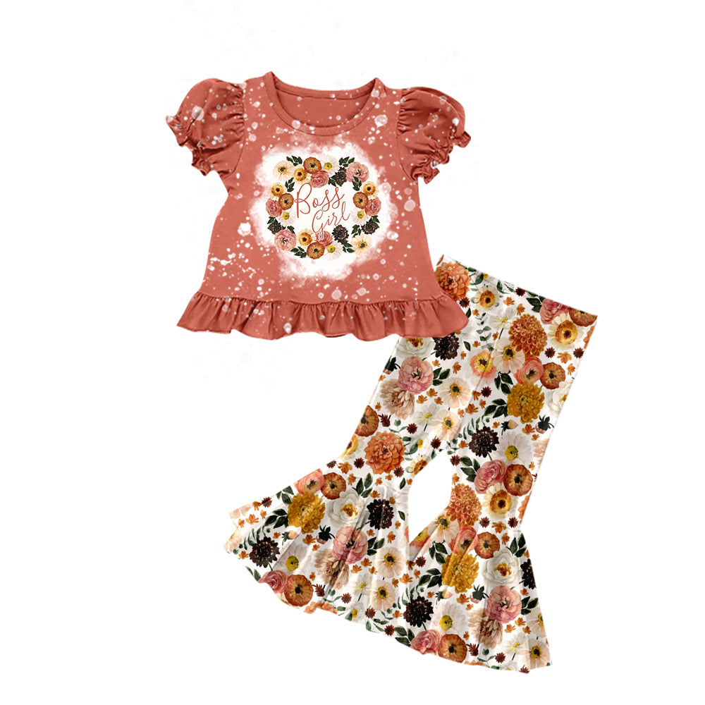 Boss girls summer floral outfit preorder