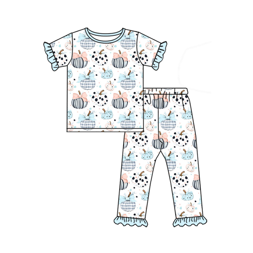 Colorful pumpkin girls outfit preorder