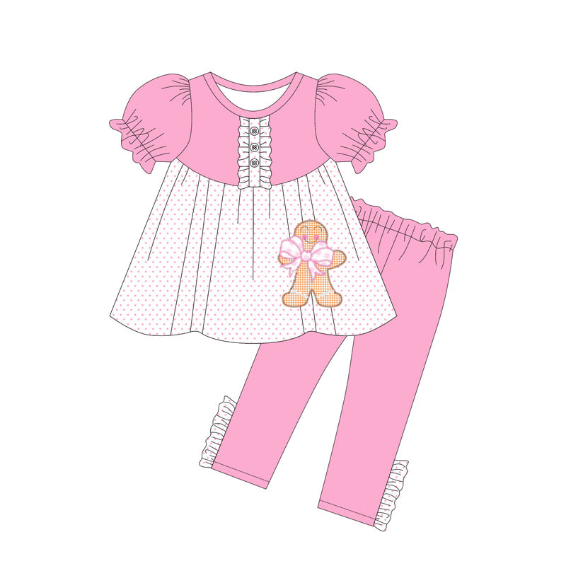 Christmas gingerbread baby girls clothes preorder