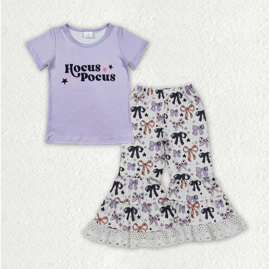 Halloween shirt matching pants girls clothes