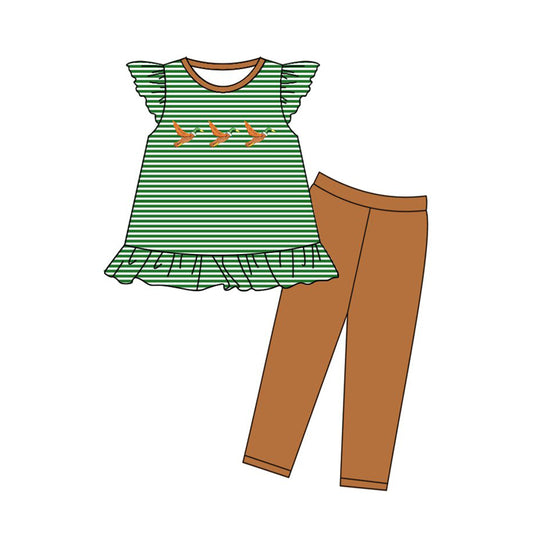 Girls mallard duck top matching pants outfit preorder