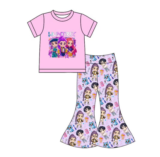 Movie design girls short  sleeve outfit preorder