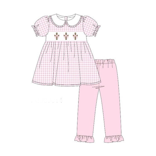 Easter crossdesign kids short sleeve  outfit preorder