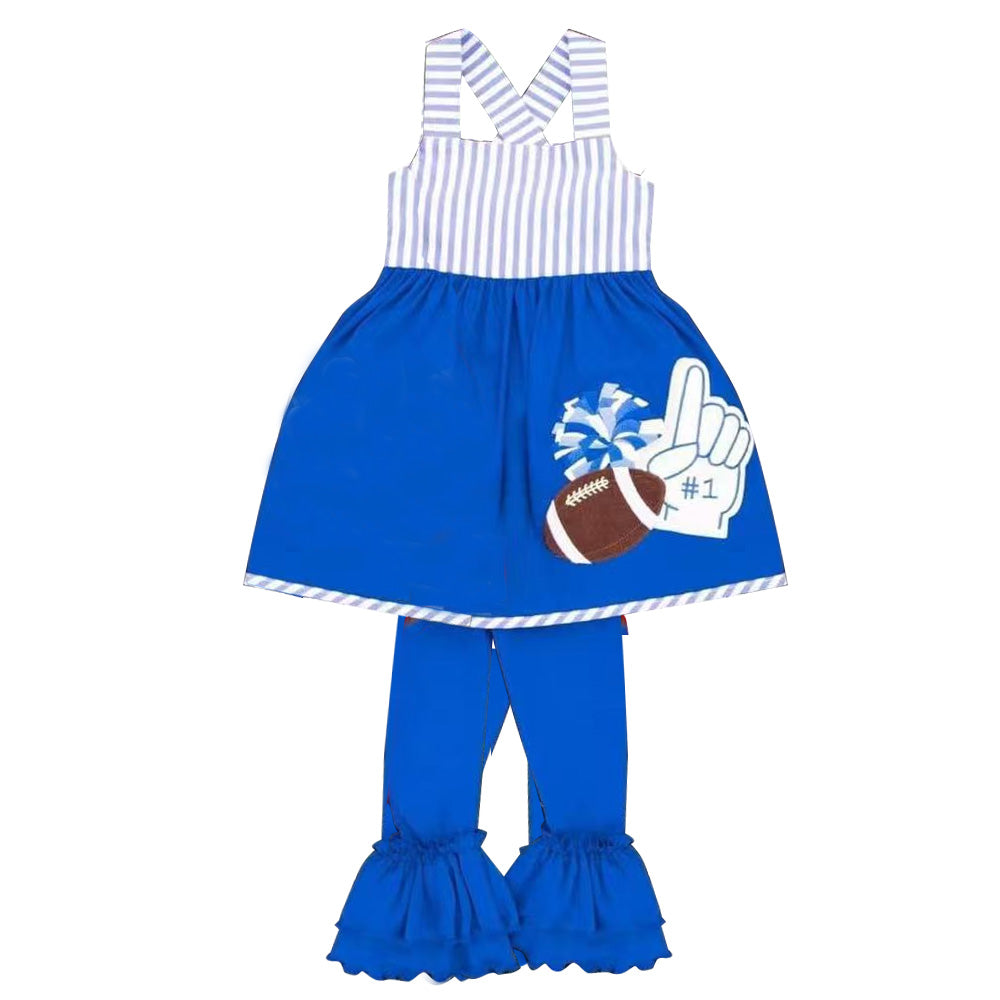 Football team top matching pants kids girl cheer outfit preorder
