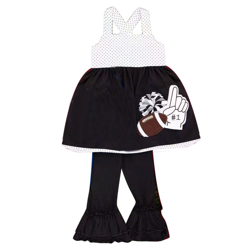 Football team top matching pants kids girl cheer outfit preorder