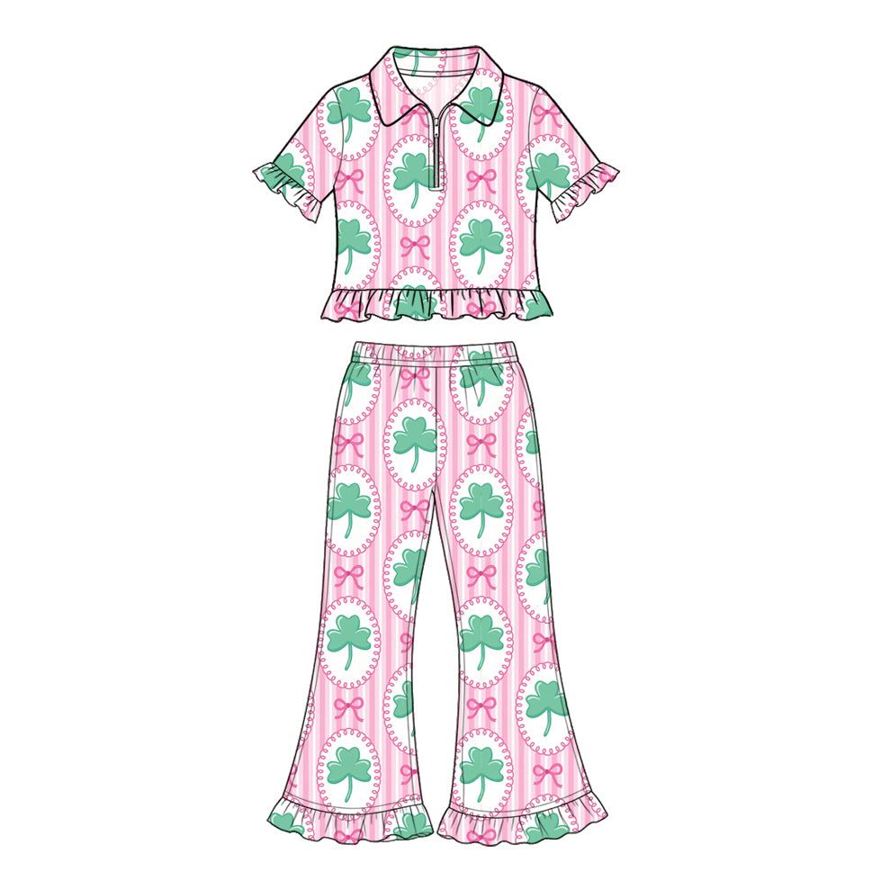Saint Patrick's Day pullover top matching pants girs outfit preorder