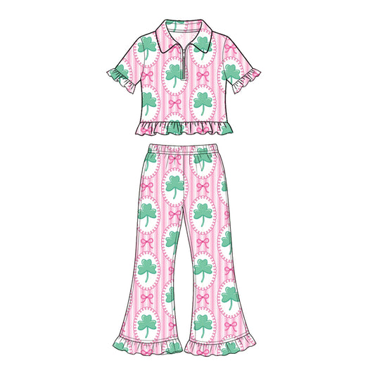 Saint Patrick's Day pullover top matching pants girs outfit preorder