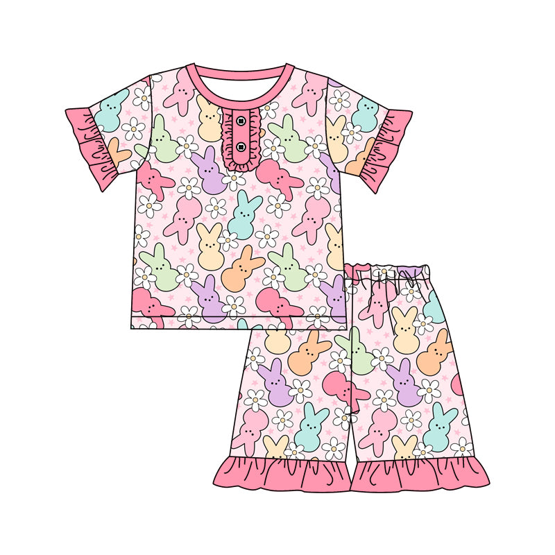 baby girls Easter holiday bunny short set preorder