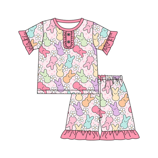 baby girls Easter holiday bunny short set preorder