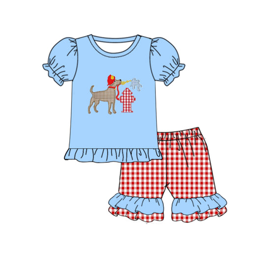 baby girls fireman dog clothing set preorder