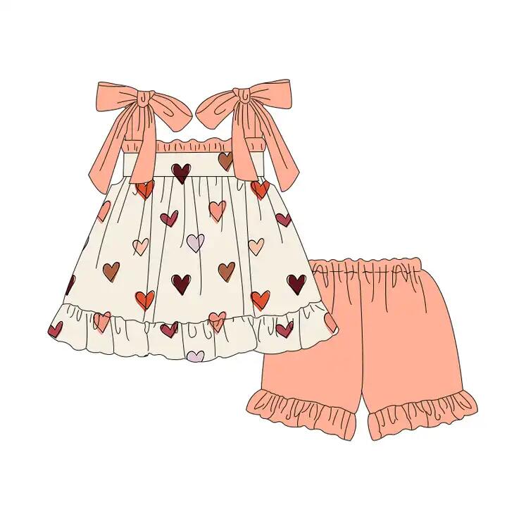 girls valentines day heart outfit preorder