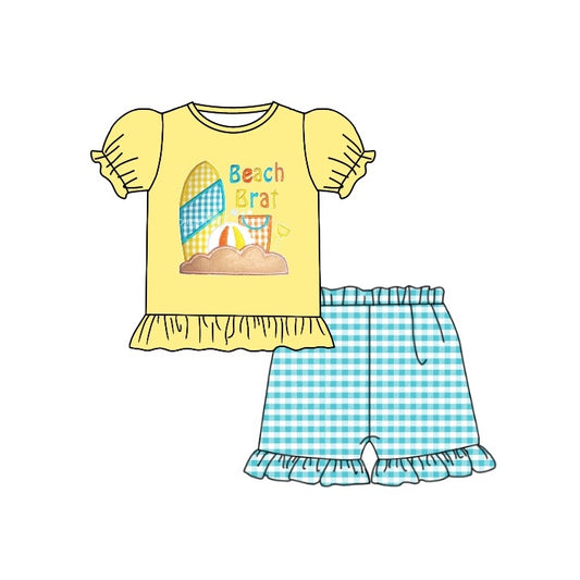 beach brat baby girls summer outfit preorder