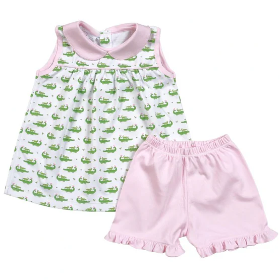 baby girls crocodile print outfit preorder