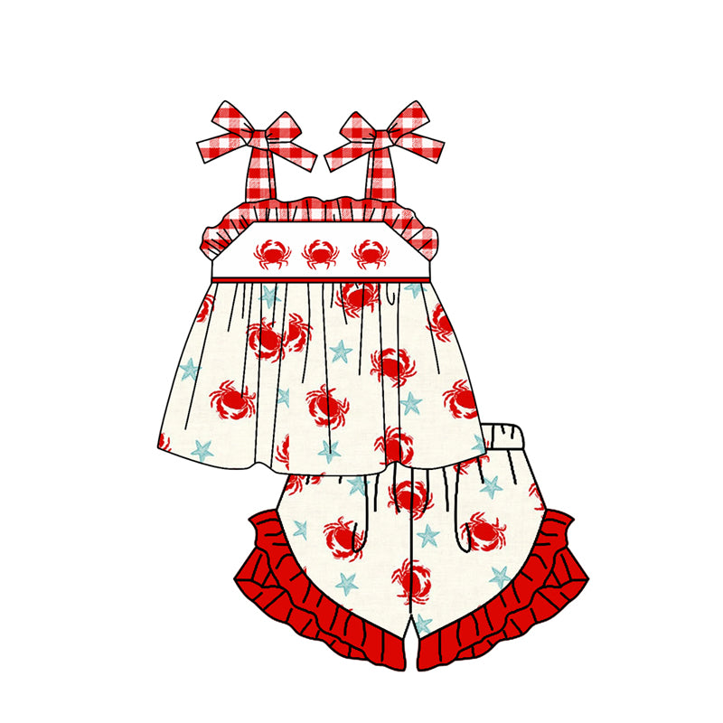 baby girls beach crab outfit preorder